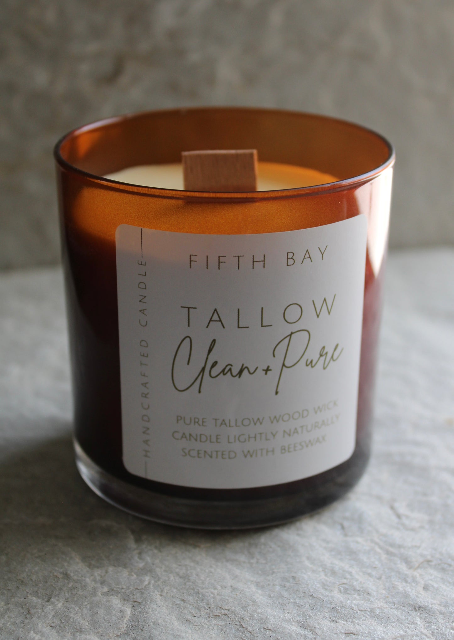 Clean & pure tallow candle