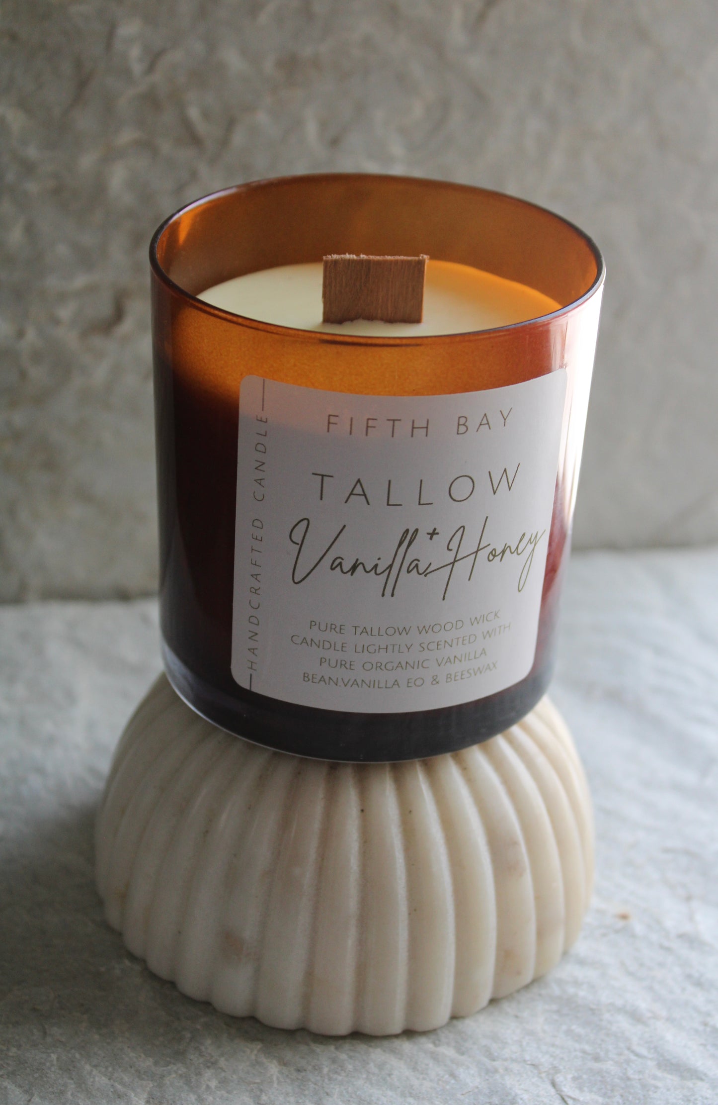 Vanilla & honey tallow candle
