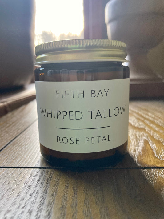 Rose petal whipped tallow